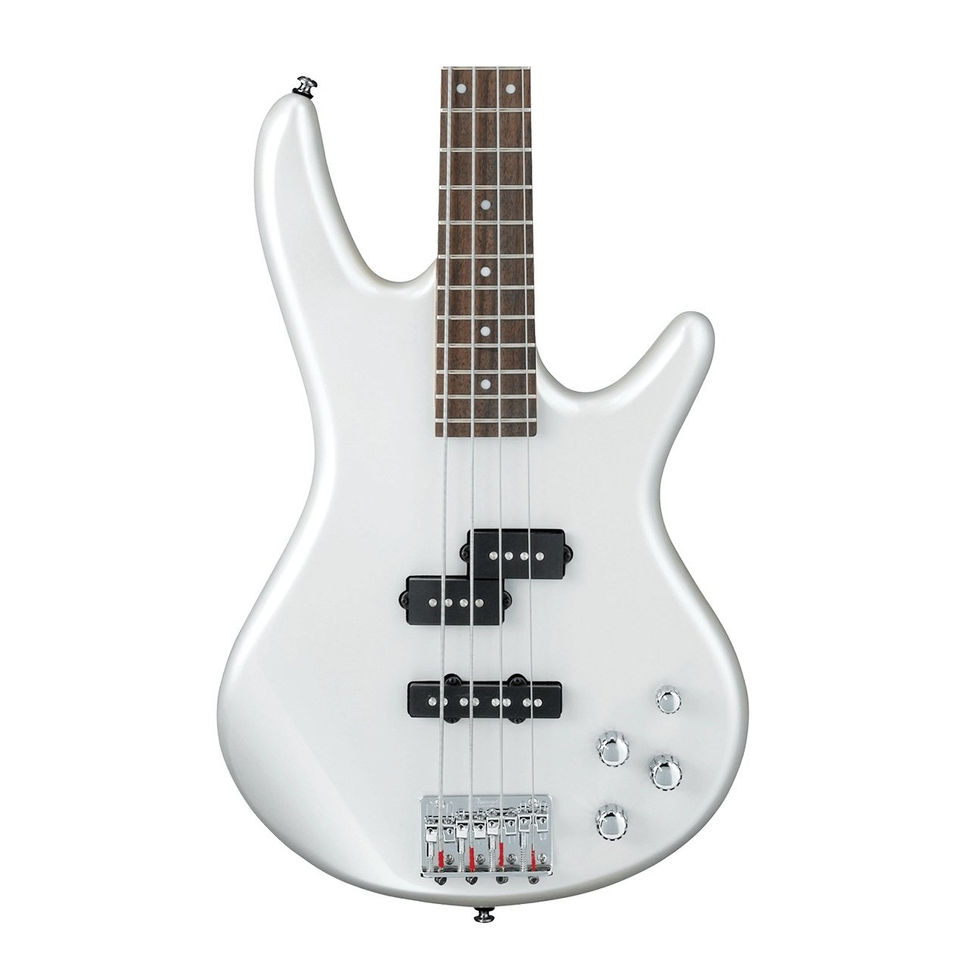 Image of Ibanez GSR200 GIO Bass - Pearl White front view body detail