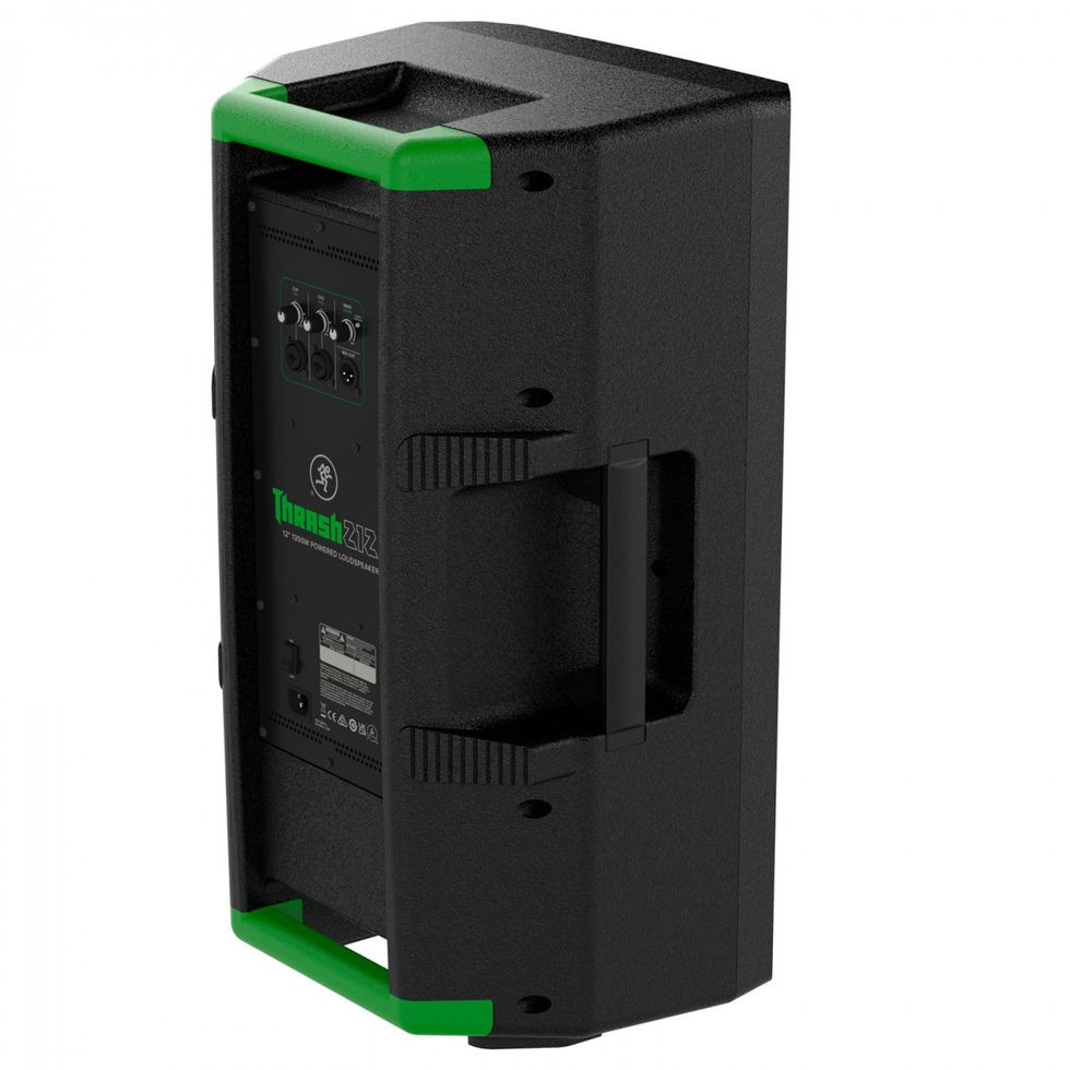 Image of Mackie Thrash212 12" Active PA Speaker back view at right angle