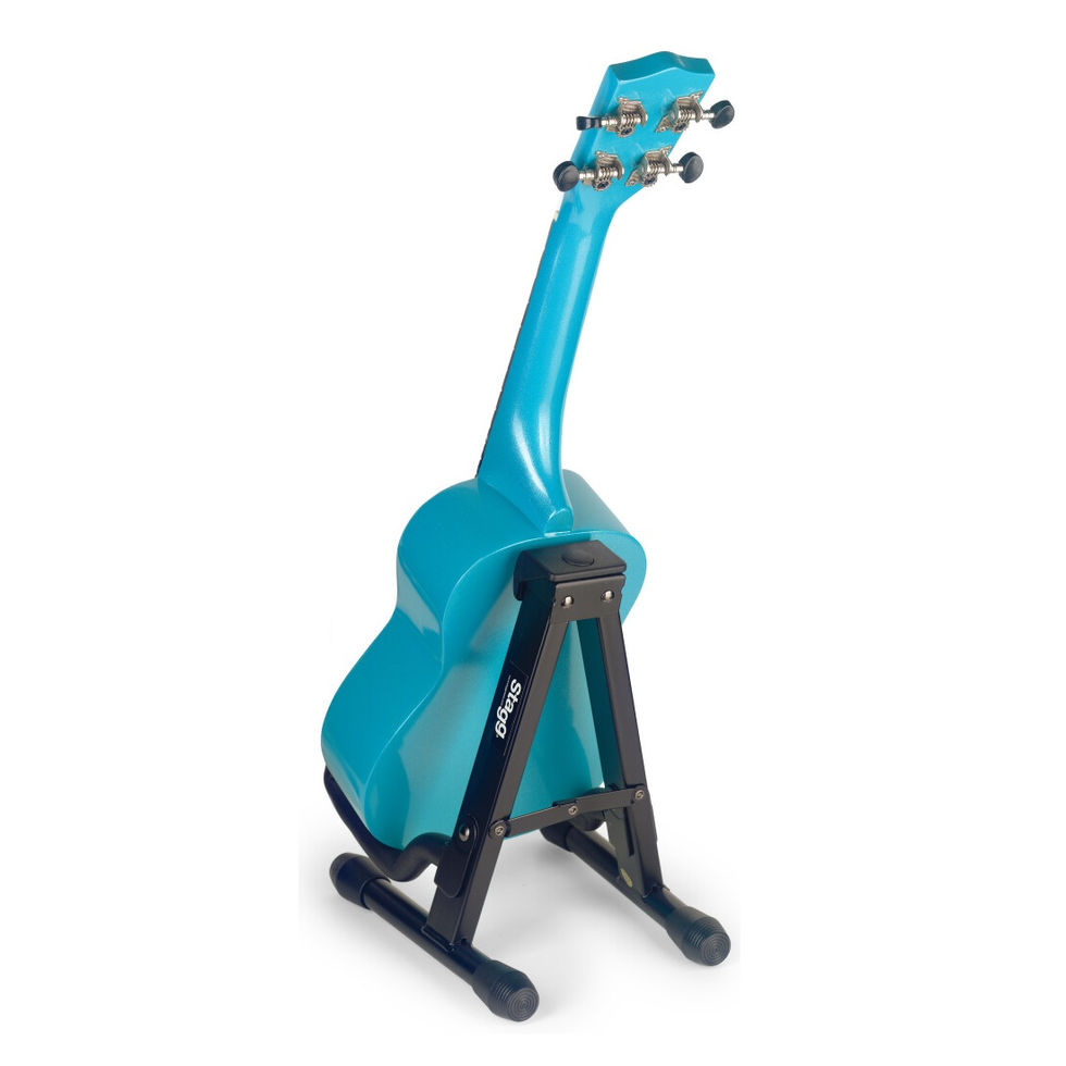 Image of Stagg Foldable A Stand with uke back view