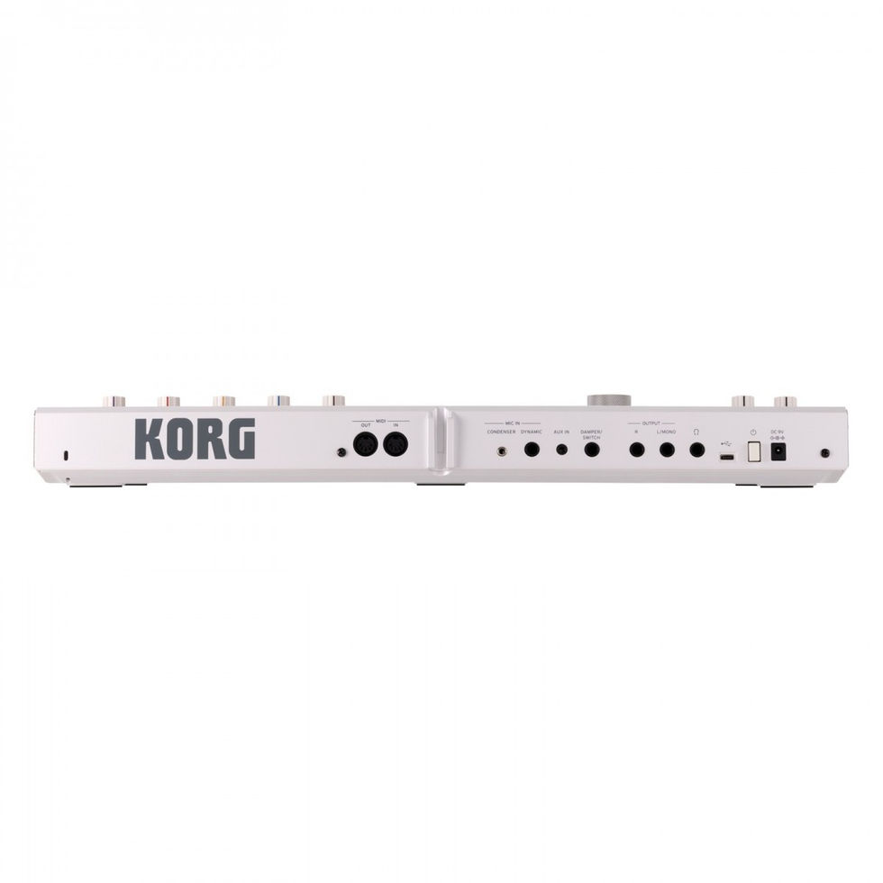 Image of Korg MicroKorg 2 Synth - White back view