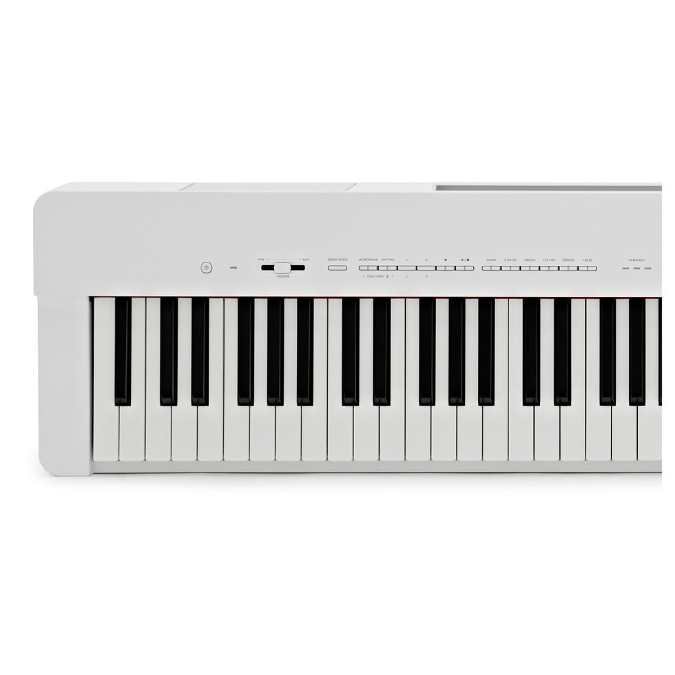 Image of Yamaha P-225 Digital Piano - White top left view
