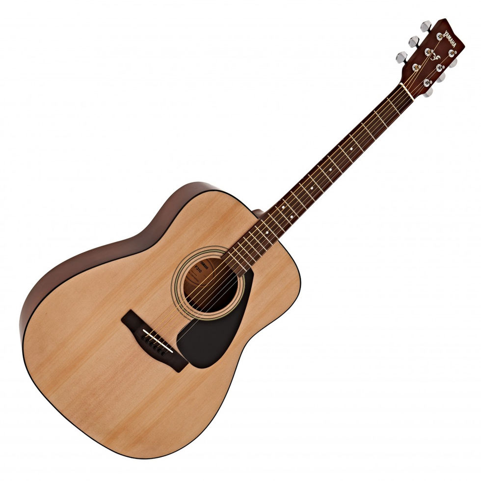 Image of Yamaha F310 MKII Acoustic Guitar - Natural front view at 45 degrees