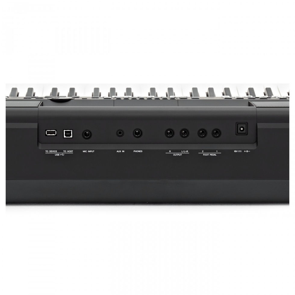 Image of Yamaha PSR SX600 Digital Arranger Keyboard back detailed view