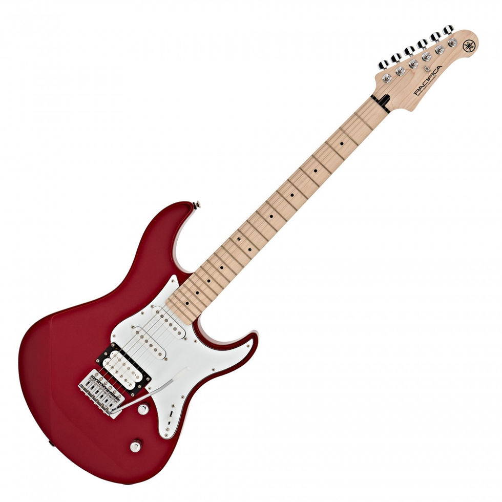 Image of Yamaha Pacifica 112VM II Electric Guitar - Red Metallic front view at 45 degrees