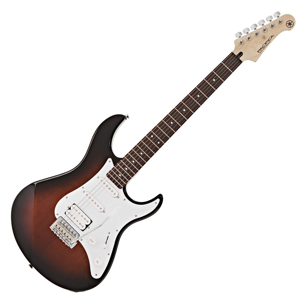 Image of Yamaha Pacifica 112J II Electric Guitar - Old Violin Sunburst front view at 45 degrees