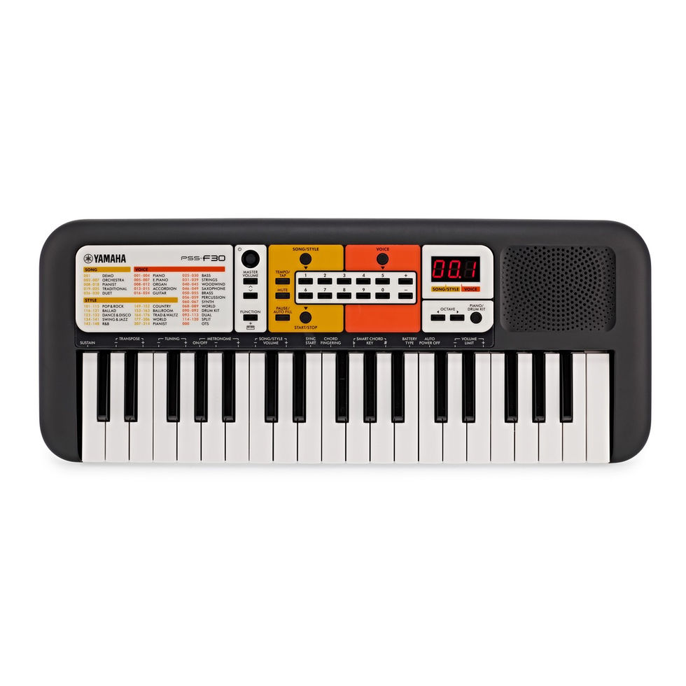 Image of Yamaha PSS-F30 Portable Keyboard top view