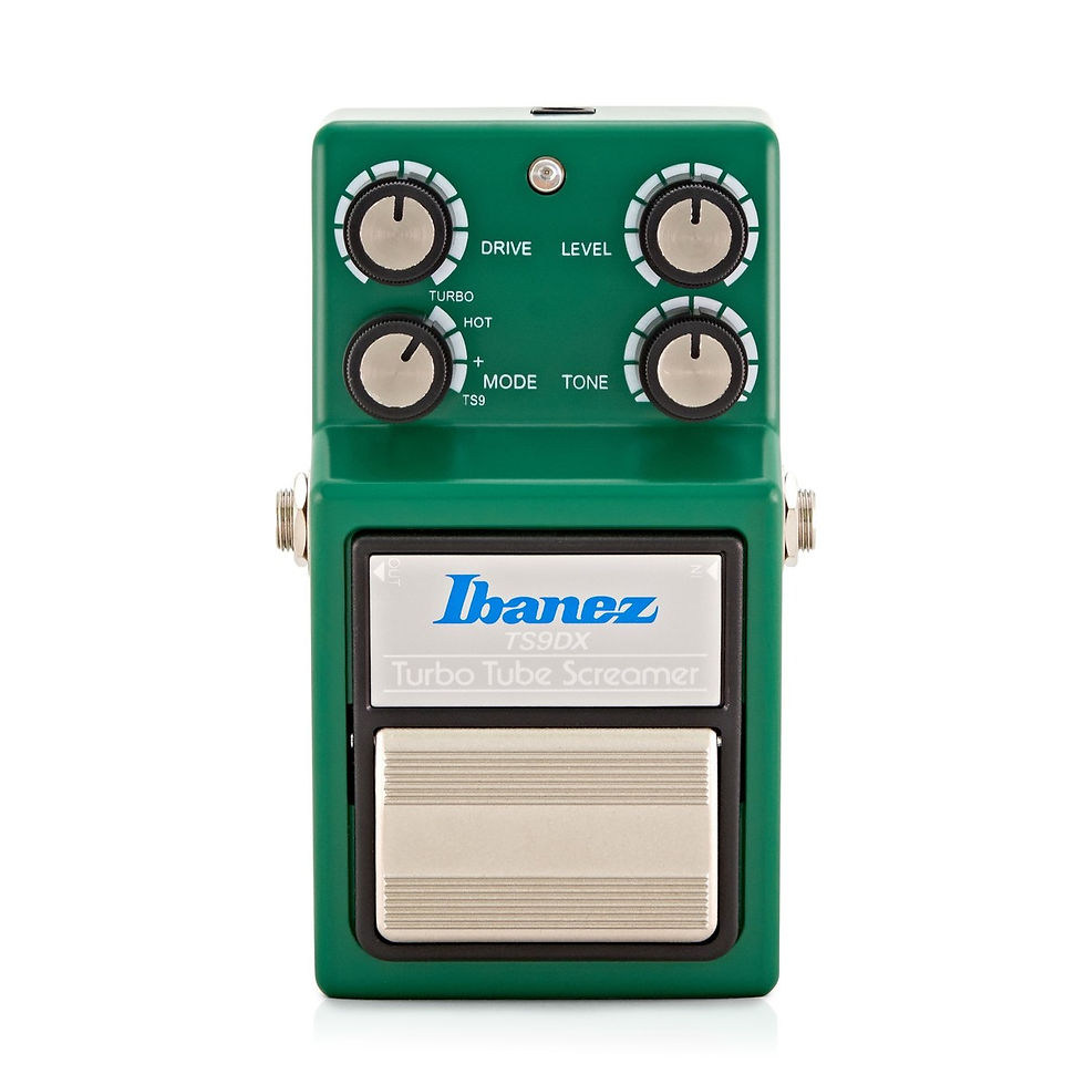 Top view of Ibanez TS9DX Turbo Tube Screamer