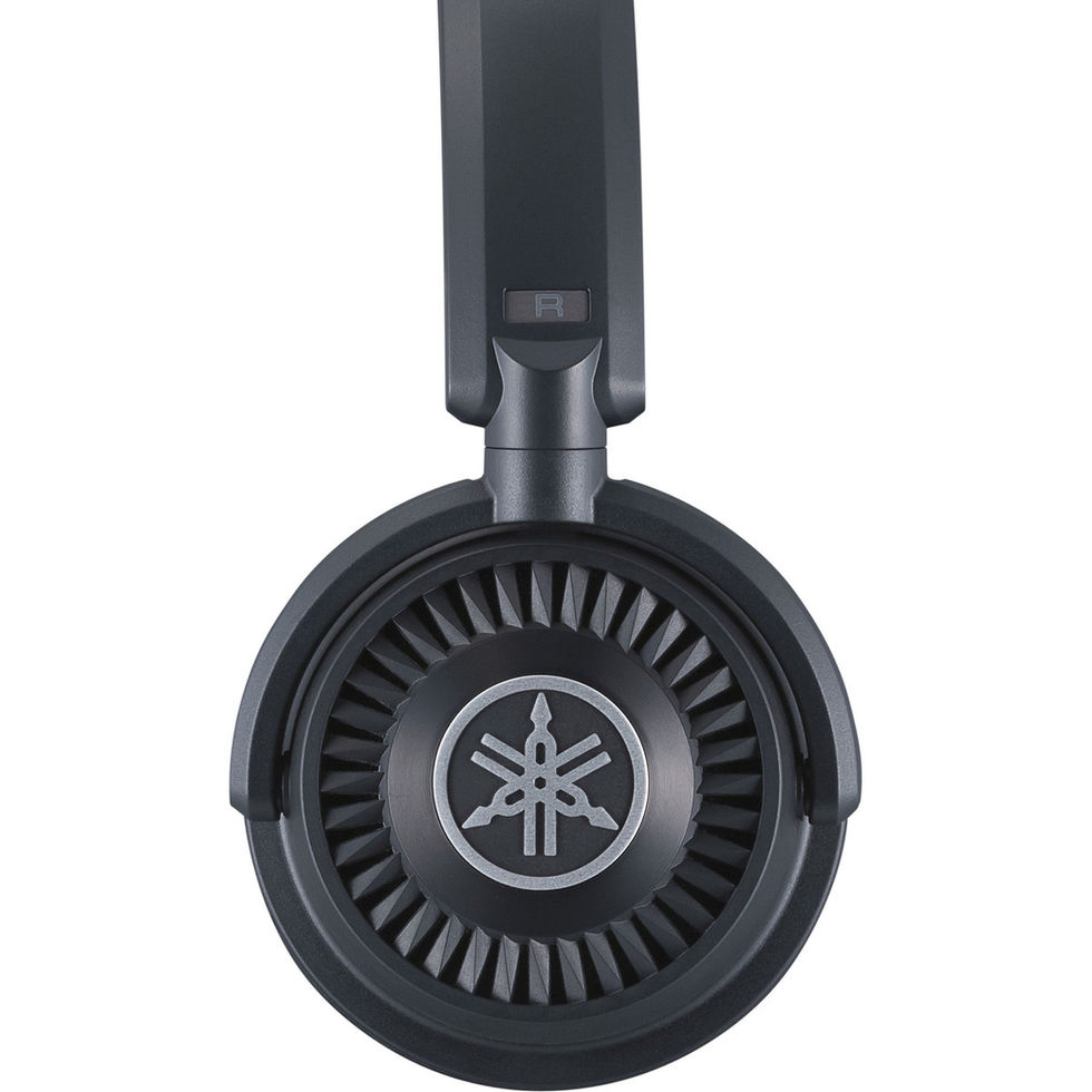 Image of a pair of Yamaha HPH-150 Open-Ear Headphones - Black side view