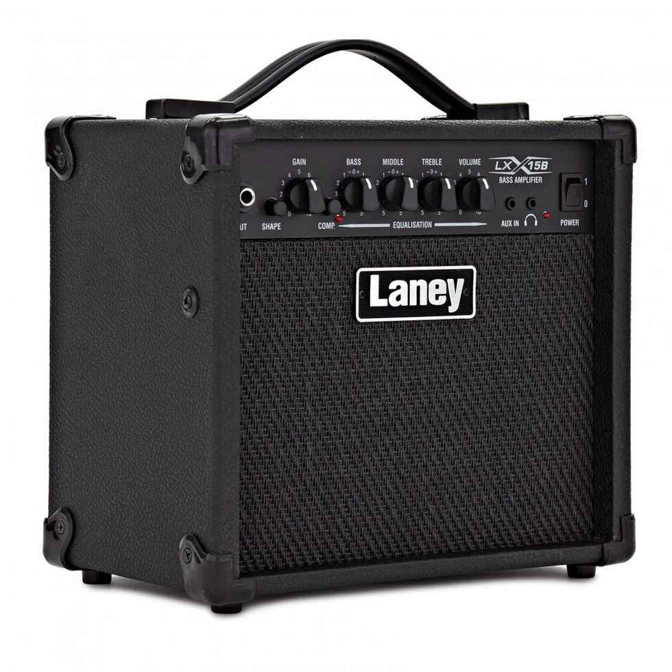 Image of Laney LX15B 15W Bass Combo front view at angle