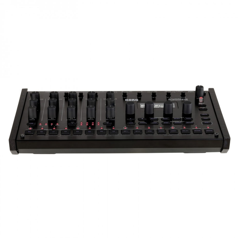 Image of Korg Drumlogue Drum Machine front top angled view