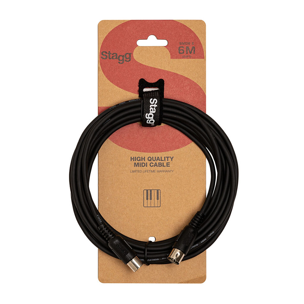 Image of Stagg SMD6 E MIDI Cable - 6m front view