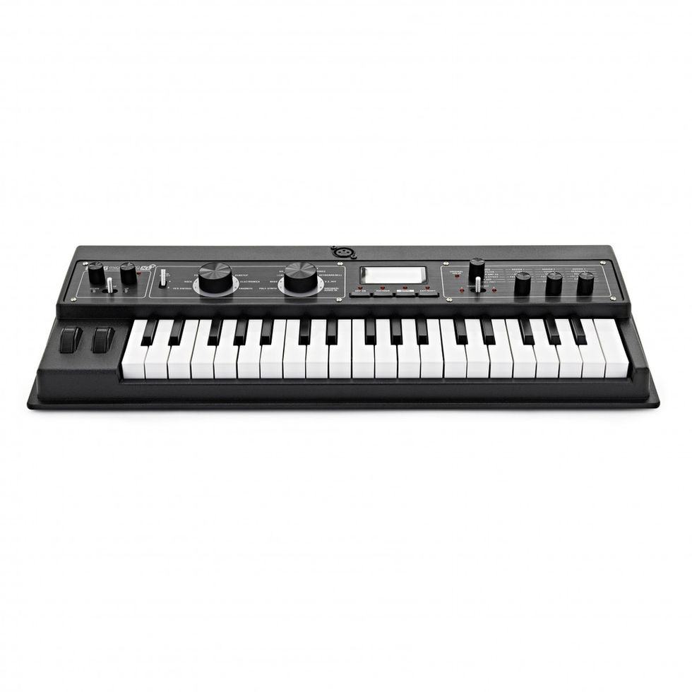 Image of Korg microKORG XL+ Synthesizer and Vocoder top front angled view
