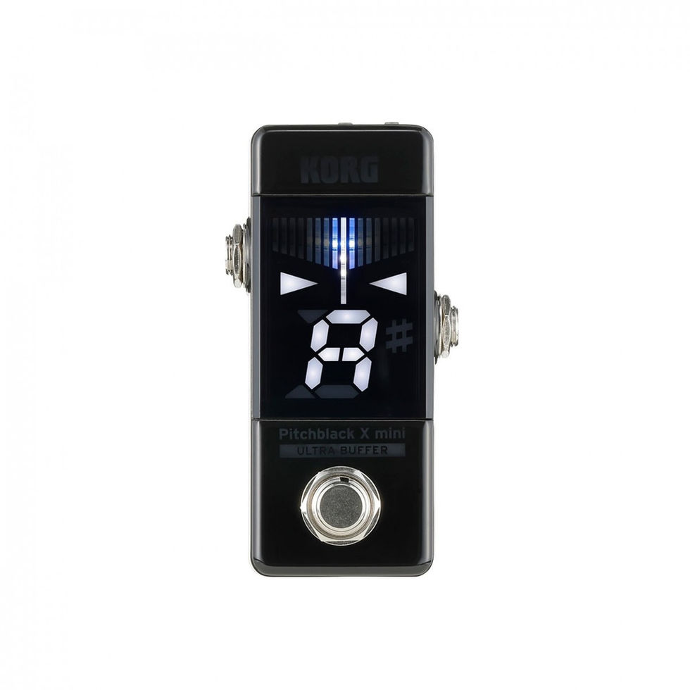 Image of KORG Pitchblack-X Mini Chromatic Pedal Tuner top view