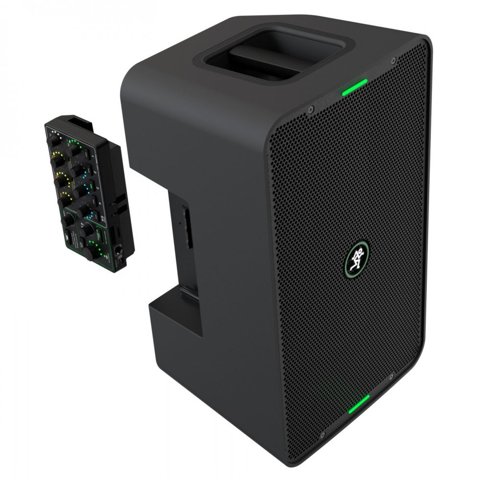 Image of Mackie Showbox 8" Battery-Powered PA Speaker With Mixer front angled view