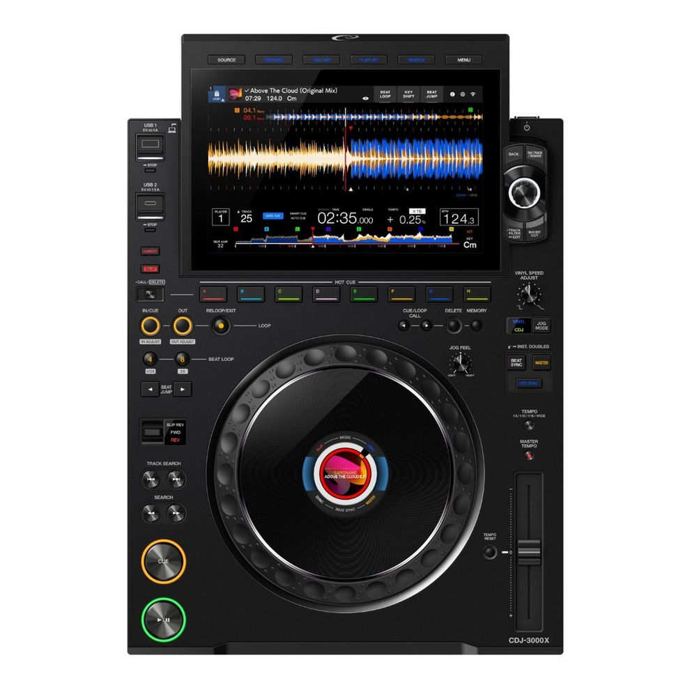 Image of AlphaTheta CDJ-3000X Professional DJ CDJ top view