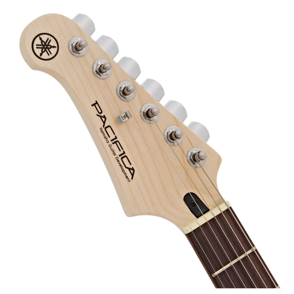 Image of Yamaha Pacifica 112J II Electric Guitar Left-Hand - Natural Satin front headstock view