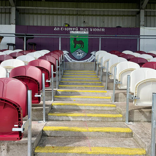 Mid-range view highlighting the layout and consistency of the newly installed Link Spectrum seating