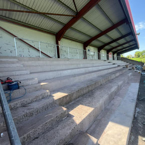 Bare Concrete Terrace Prior to New Seating