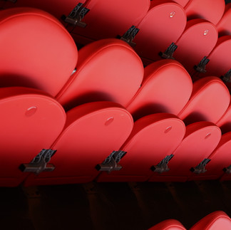 Luxury padded VIP stadium seats featuring bespoke upholstery at Cheltenham Town FC