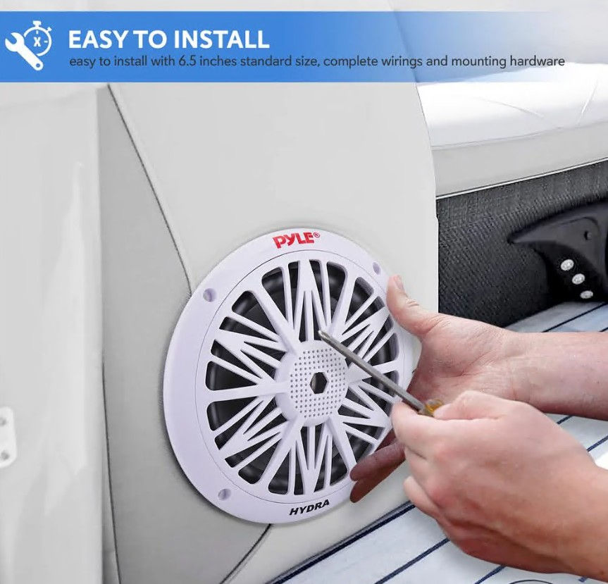 Thumbnail: Pyle 6.5 Inch Marine Component Speakers