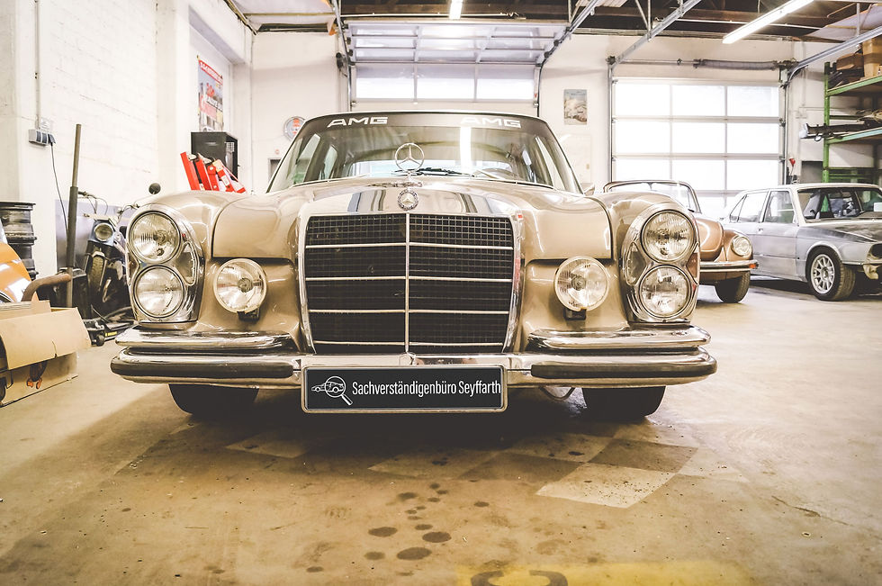 Oldtimer Gutachten für Mercedes SE
