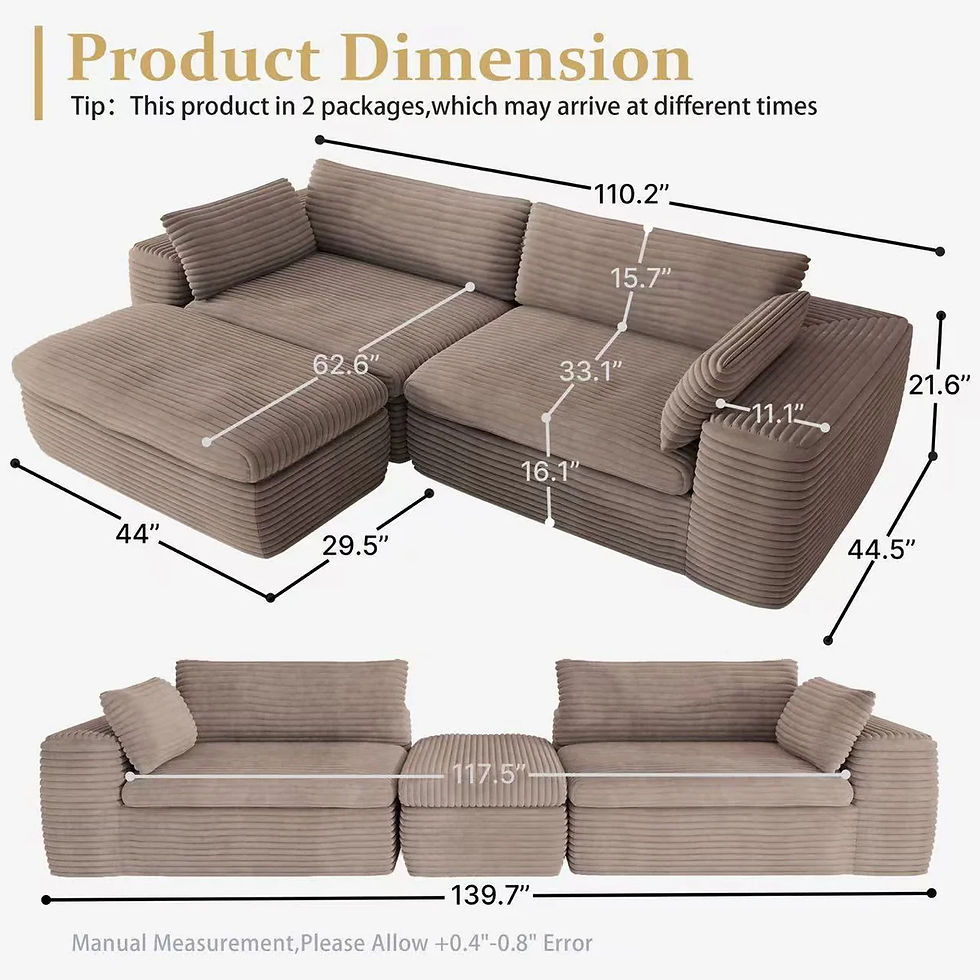 Thumbnail: L shape Modular Sectional Sofa, Compressed Sectional Sofa, Compressed Sofa Couch