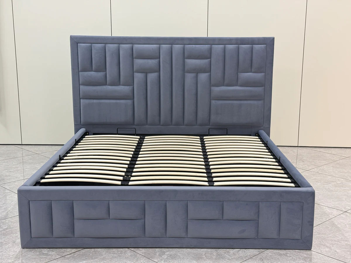 Modern Upholstered Storage King Bed