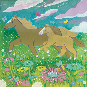 Illustration from the book: Somone's Hurting Thunder by Robin Sugar Illustrated by Kayleigh Castle