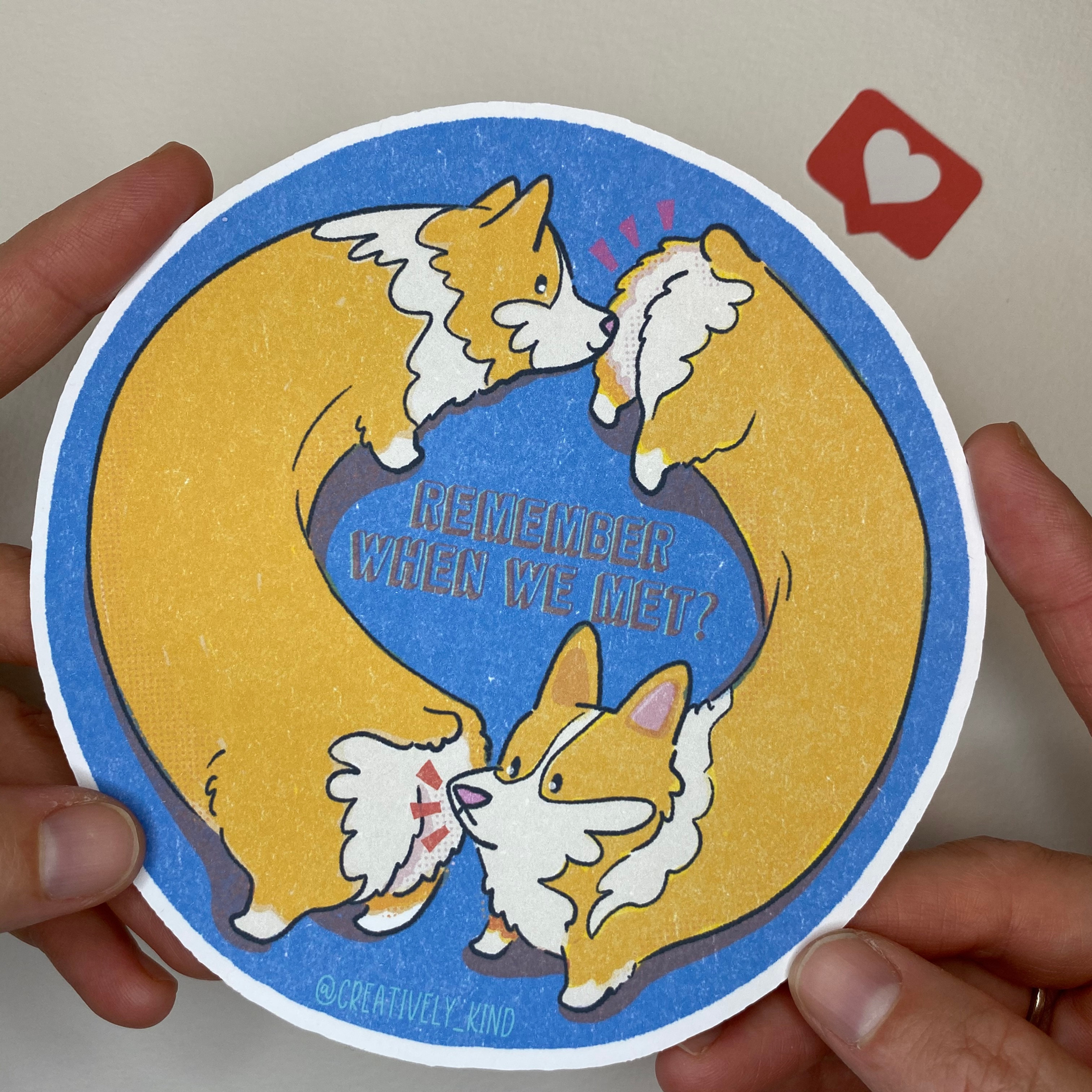 Individually Illustrated Love Card - Remember when we met?