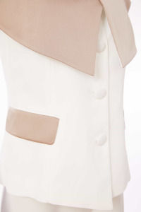 Thumbnail: Kate Cooper Double breasted bodice top with contrast collar trouser suit