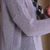 Thumbnail: Front view of NAYA Silver open-knit jumper NAW26120 showing its round neckline, textured panels and cutaway hem