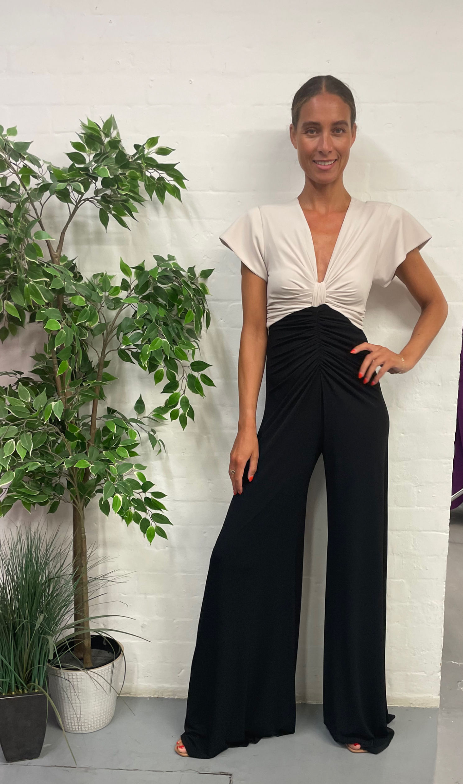 Colour Nude Jumpsuit Style Number 907054