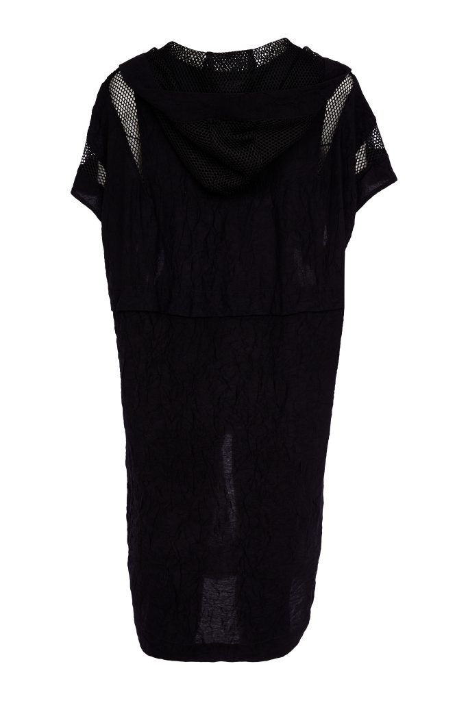 Thumbnail: 177 NAYA Long Line Hooded Jacket With Mesh Insets