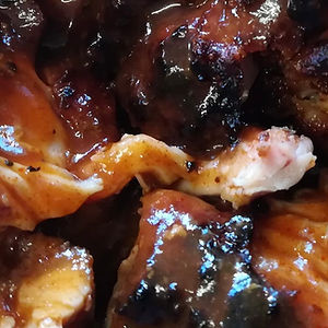 Boneless Jerk Chicken with Rice and Salad
