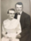 Old black and white wedding photo