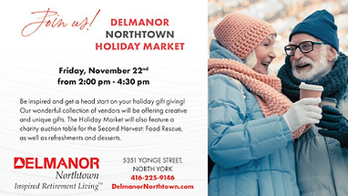 Delmanor Northtown Advert - Holiday Market - Connect (Fall 2024)
