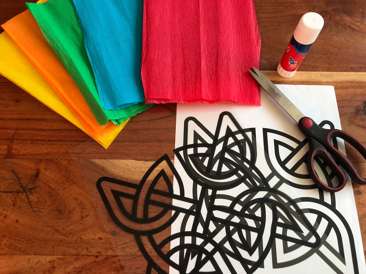 DIY Viking design suncatcher