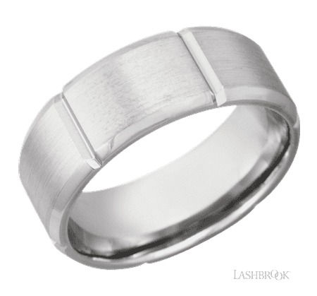 Cobalt Chrome beveled band with segments
