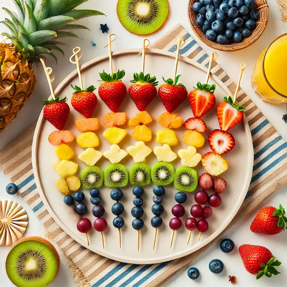 Rainbow Fruit Skewers