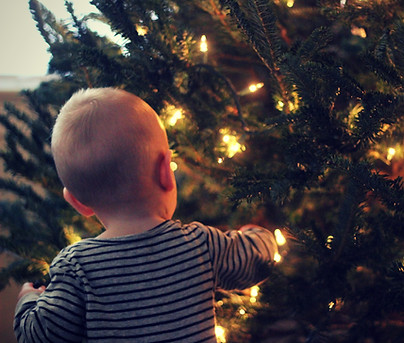 Child With Christmas Tree