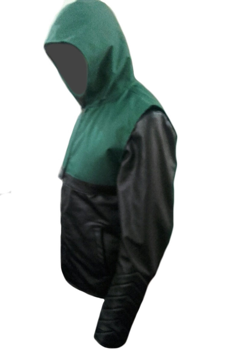 Miniatura: Chaqueta Cuero Arrow Black & Green