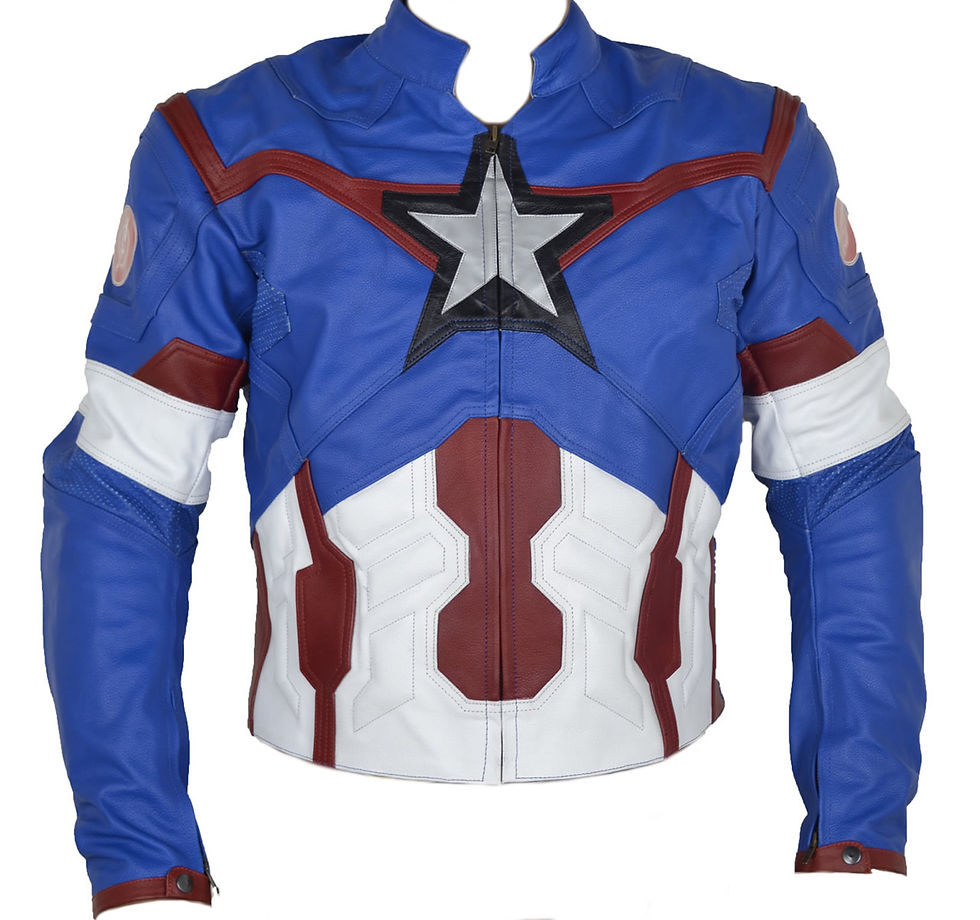 Miniatura: Chaqueta cuero de Borrego Cap. America Era de Ul.