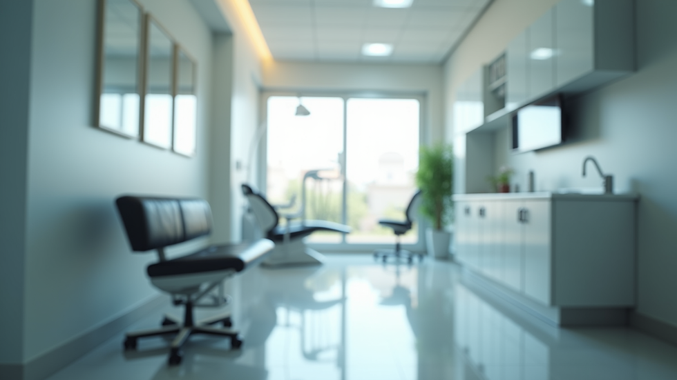 Eye-level view of a modern dental clinic in Cali