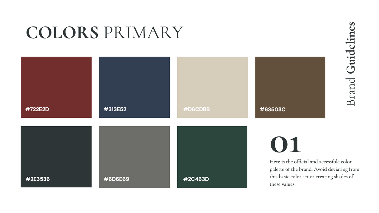 The Social Sausage colors guidelines