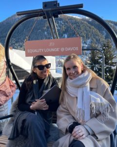 LANE team at the equality lounge Davos