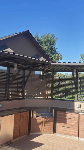 Outdoor metal patio BBQ cover