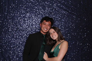 Navy Sequins photo booth backdrop