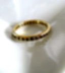 14K Gold Engagement Band with Onyx
