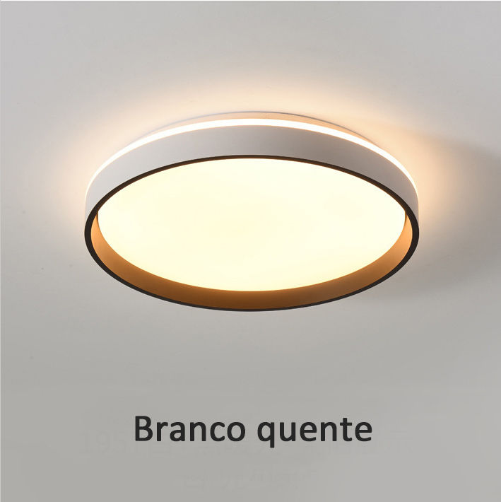 Miniatura: Lustre Plafon Moderna Led 72w Sobrepor 40cm 3 Cores De Luz