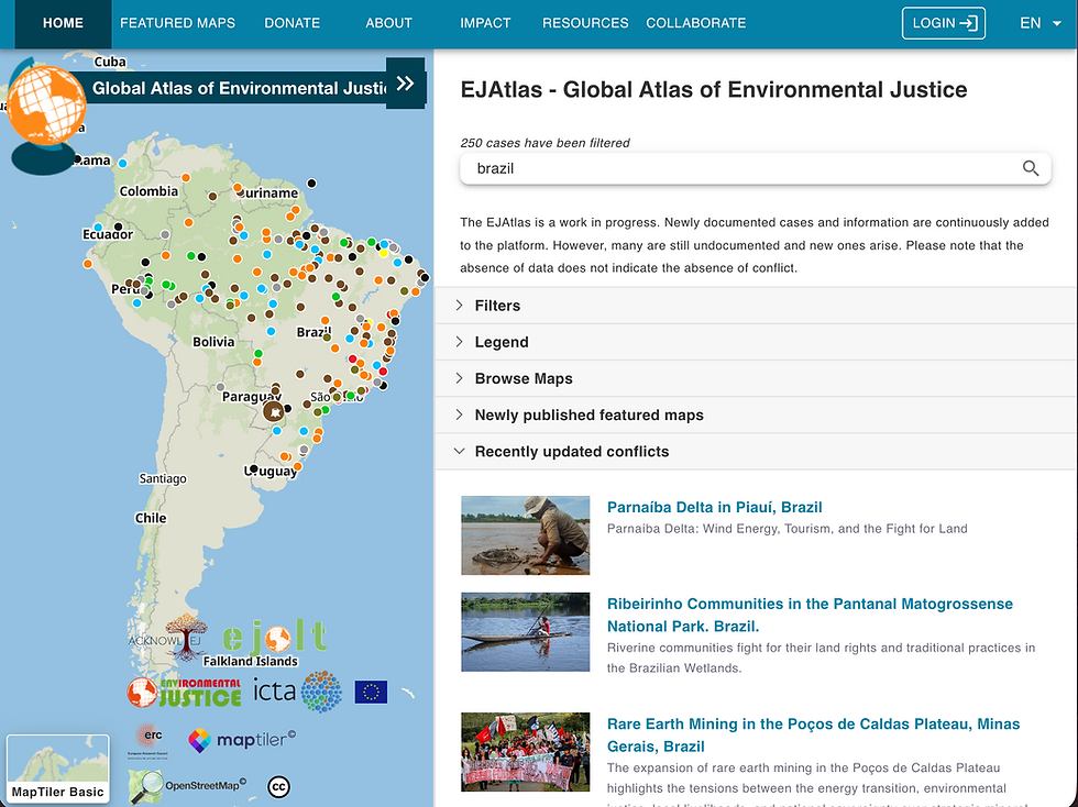 Raio-X da Injustiça Ambiental: Como o EJAtlas Mapeia os Conflitos Invisíveis do Planeta.